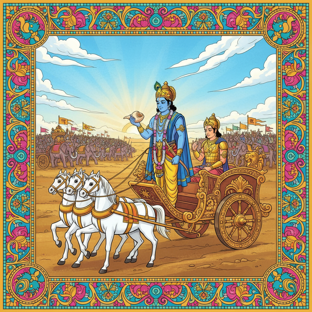 Krishna's Wisdom at Kurukshetra