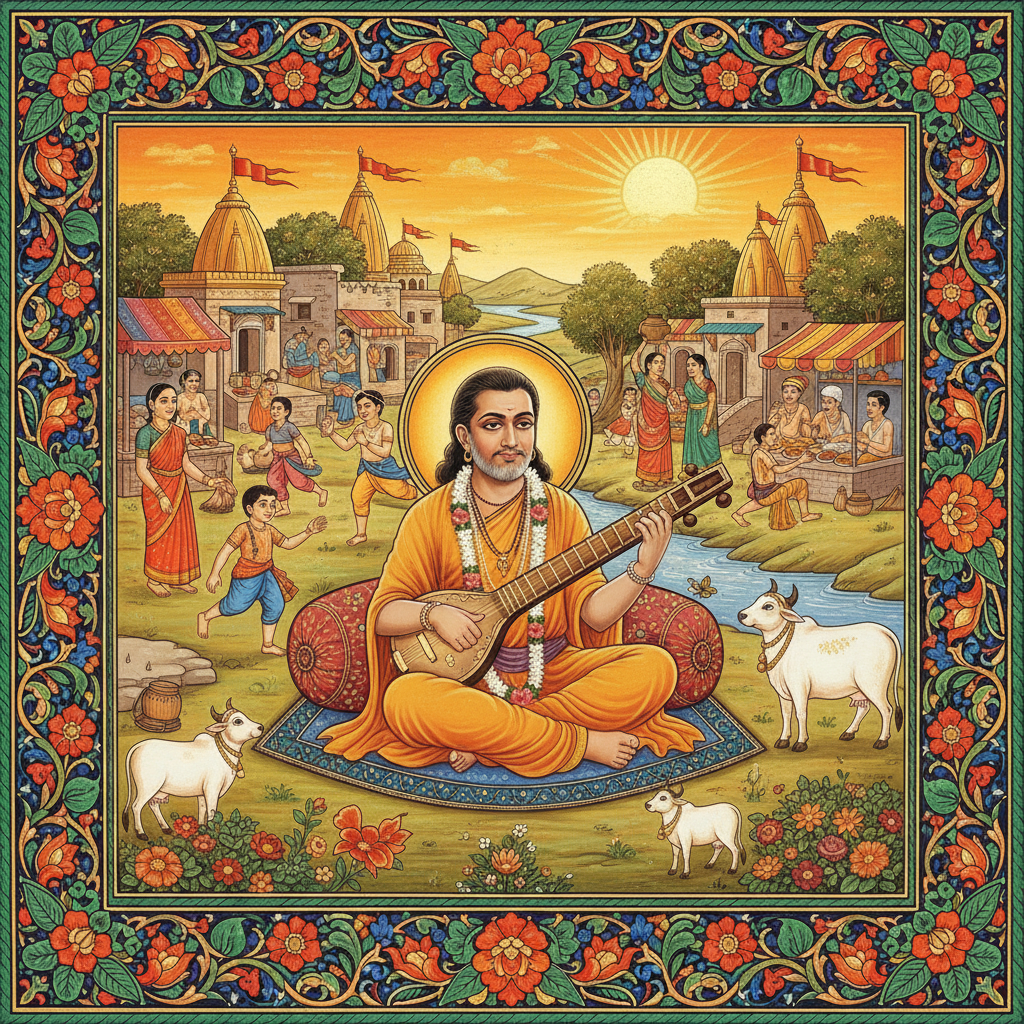 Ah, this is Leela, the divine play of the Lord! Krishna's innocent pranks brough