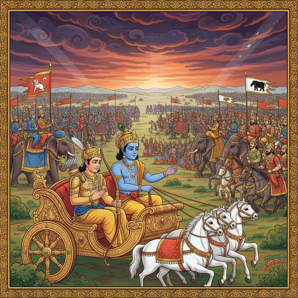 The Mahabharata: A Saga of Dharma and Conflict