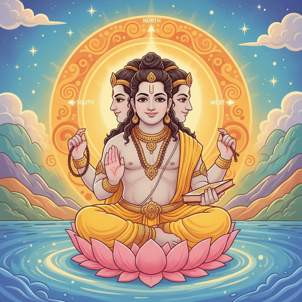 Brahma with four faces