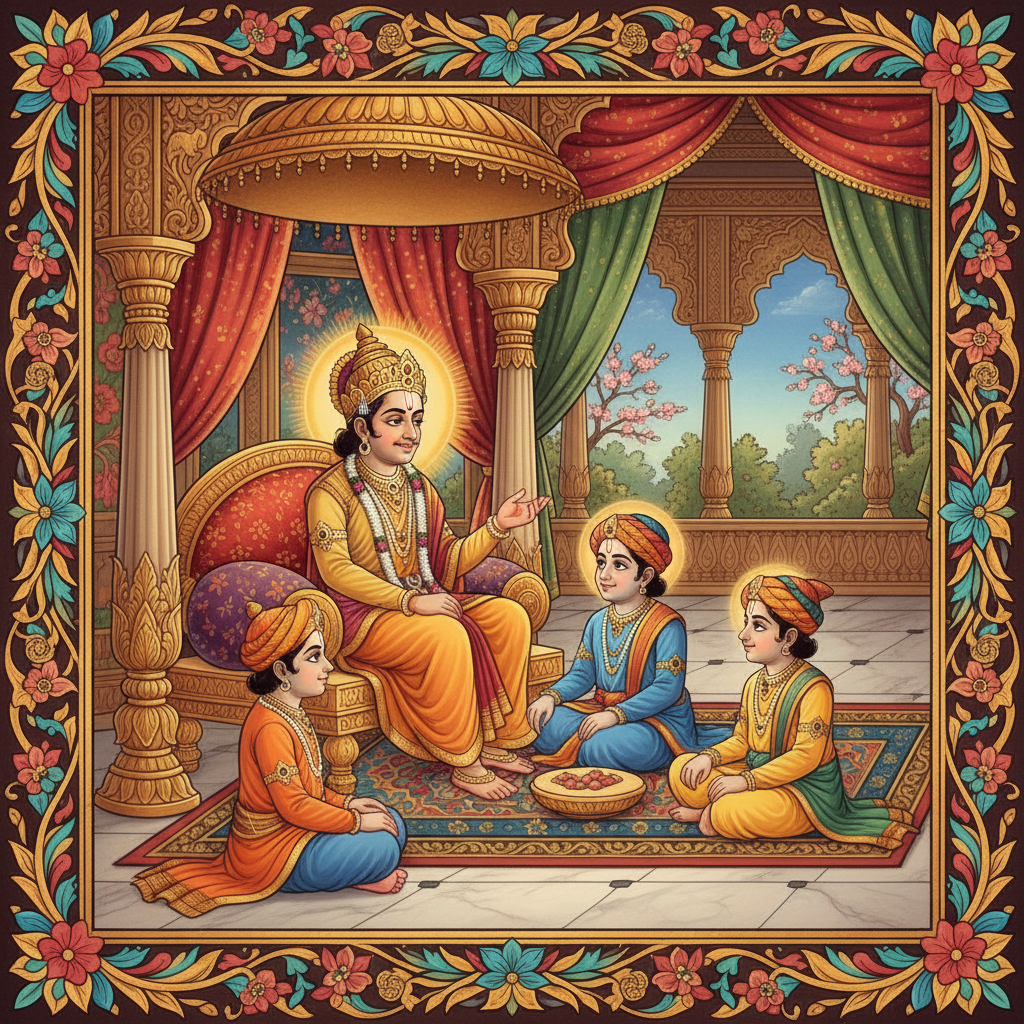 Rama was strong, intelligent, and respected everyone. He was the eldest son of K