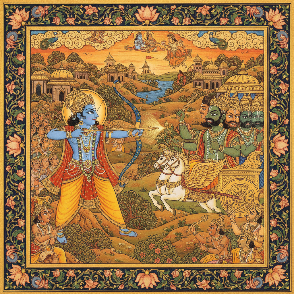 “Even the most powerful evil cannot stand against the force of Dharma and truth.