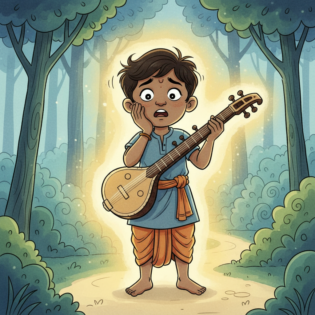 Narada looking worried