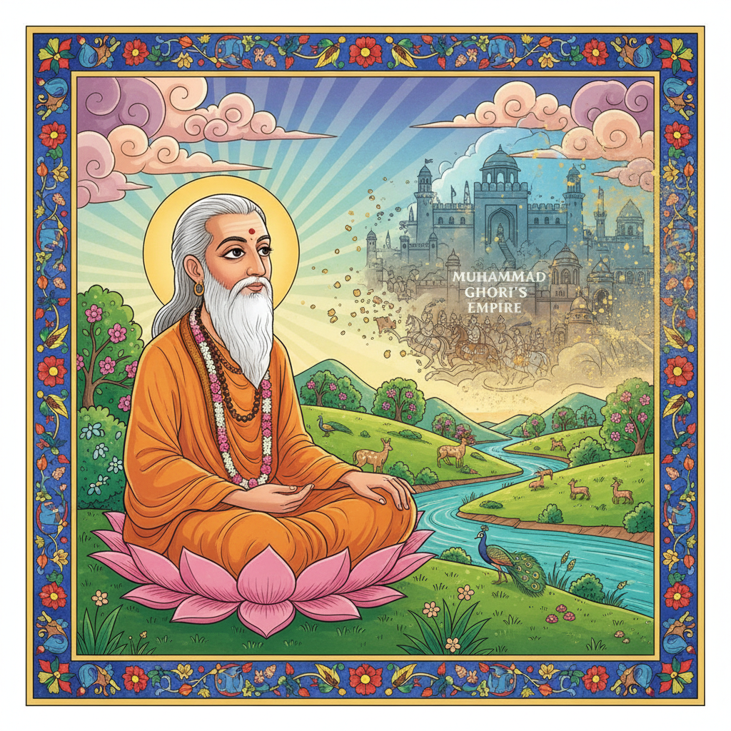 Sage Narada contemplating the end of an empire.