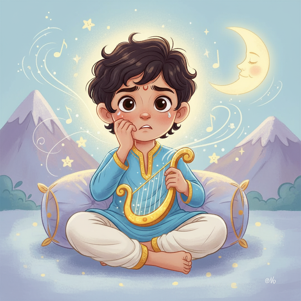 Narada biting nails nervously